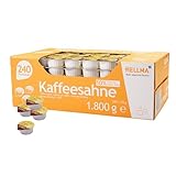 Hellma Kaffeesahne 10% Fett 240 Stk. je 7,5 g - 1,8 kg Vorrats-Box,...