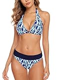 Aidotop Damen Bikini Set Triangel Badeanzug Strand Ties Zweiteiliger...