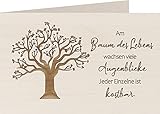 myZirbe Holzkarte - BAUM DES LEBENS - 100% handmade in Österreich -...