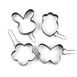 Spiegeleiformen mit Griff, Frühstück, Burger, Pfannkuchen,...