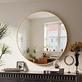 BEAUTYPEAK 46 cm Runder Spiegel, Bruchsicherer Wandspiegel mit...
