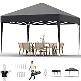 JUMMICO Pavillon Faltpavillon 3x3,Pavillion Höhenverstellbar Stabil...