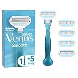 Gillette Venus Smooth Rasierklingen Damen, 5 Ersatzklingen für...