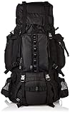 Amazon Basics Wanderrucksack mit Innengestell und Regenschutz, 75I, Schwarz