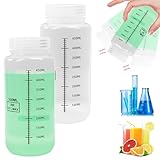 VGECEE 2 Stück Weithalsflasche Kunststoff Flasche 500ml...