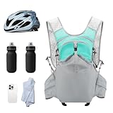 Xijobido Wasserrucksack,Laufrucksack Mit Trinksystem - Mit großer...