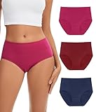 CAOZITOU Merino Wolle Unterhosen Damen, Wolle Hohe Taille Unterwäsche...