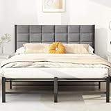 JUISSANO Polsterbett 140x200 cm Bett mit Lattenrost,Bettgestell 140x200 aus...