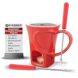 Swissmar F12066 Sweetheart Schokoladen Fondue Becher Set 4-teiliges,...