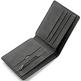 KEYRI Geldbeutel Herren mit Kartenhalter, Banknotenfächern und Münzfach...