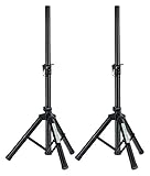 Pronomic SPS-5S Boxenstativ Stahl 2er Set - Niedrige Boxenstative aus Stahl...
