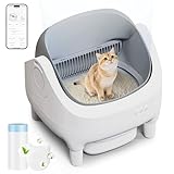 TRIUMPHKEY katzenklo selbstreinigend,XXL Katzenklo,App-Steuerung,offenes...