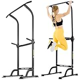 TREX SPORT Power Tower TX-060PR | Dip Station & Klimmzugstange freistehend...