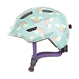 ABUS Kinderhelm Smiley 3.0 LED - Fahrradhelm mit Licht - tiefe Passform &...