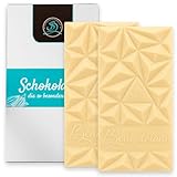 Vegane Schokoladentafeln 2er-Set – Weiße Schokolade pur | Glutenfrei |...