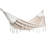 DETEX® Hängematte 2 Personen strapazierfähig Boho-Style Outdoor Garten...