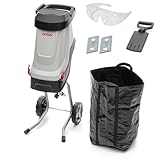 IKRA Elektro Gartenhäcksler Messerhäcksler IMH 2800, inkl. Fangsack 45l,...