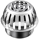 Healeved Edelstahl Fallrohrschutz Laubsieb 2 Stück Runder Dachrinnenfilter...