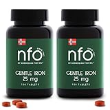 NFO GENTLE IRON 2er-Pack [2x100=200 Eisentabletten] Eisen hochdosiert mit...