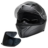 Motorradhelm Integralhelm CMX Blacky M schwarz matt mit Visier klar und...