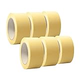 6 Rollen 'Premium' Malerkrepp | Abdeckband | Kreppband für Malerarbeiten |...