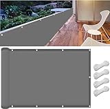 Sonnensegel Sonnenschutz Windschutz 50 x 250 cm,Wasserabweisend...