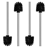 Nirox 4er Set Klobürsten Schwarz - WC Bürsten mit 8 cm Durchmesser -...