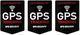Qaziuy GPS Tracking 3 Stück GPS Aufkleber Schwarz Fahrrad Aufkleber...