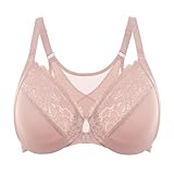 DELIMIRA Damen BH mit Bügel Vorderverschluss Ungepolstert Minimizer Große...