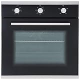 SIA SO101 Elektrischer Multifunktions-Backofen, 60 cm, Schwarz