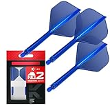 Target Darts K Flex Integrated Dart Flight and Shaft Rows, No.2 Blau...