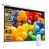 WASJOYE 120' Leinwand Beamer Elektrisch Diagonale Automatische Projektion...