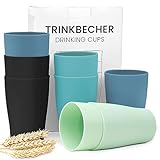 Bugucat 8 er 280 ml Trinkbecher, Wiederverwendbare Kaffeetassen Cup aus...