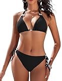 RITOSTA Triangel Bikini Damen Set Sexy String Bikinis Neckholder...