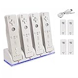 Kavolet Wii Ladestation für Wii Remote N-Switch Zubehör