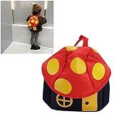 OPPWONG Pilz-Rucksack, Cartoon-Mini-Kinderrucksack, Kleinkind-Rucksack,...