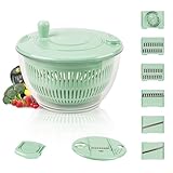 5-in-1 Multifunktions-Salatschleuder 4,5 L, Salatschleuder Mit Deckel – 6...