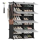 SONGMICS Schuhregal mit 8 Fächern, Schuhschrank, 30 x 40 x 30 cm pro Fach,...