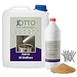 SGH-50 Gießharz (3 kg) Set zum Estrich reparieren (inkl. Estrichklammern...