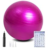 flintronic Gymnastikball, 65 cm Ultra-Dicker Anti-Explosions-Yoga-Ball mit...