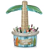 FunX Aufblasbare Palme Getränkekühler - Party und Festival Accessoire im...