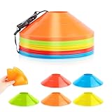 VFANDV Fussball Hütchen Set, Sport Hütchen 5 Farben Hütchen Fussball...