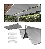Einziehbares Sonnensegel 0.9x3M Verstellbar Schattenabdeckung Welle...