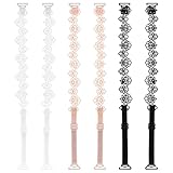 Piriuuo 3 Paar BH Träger, Damen-BH-Träger mit Spitze und Blume...