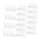 HOODANCOS 100 Stück Teiliges Hängeordner reiter mit Transparenten Pvc...