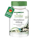 Fairvital | Mutterkraut 400 mg - 120 Kapseln für 4 Monate - Tanacetum...