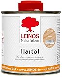 LEINOS Holzöl 250 ml | Hartöl Farblos für Tische Möbel Arbeitsplatten |...