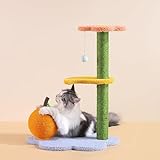 Happy&Polly Kratzbaum mit Sisal: Stabiler Kletterbaum für Kätzchen 68cm -...