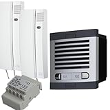 Kit 2‑Draht Audio‑Gegensprechanlage für Mehrfamilienhaus Komplettset...