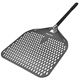 VIKCOLEE Perforierter Pizzaschieber, 35,6 x 40,6 cm, rechteckiger...